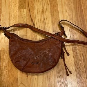 Frye crossbody brown Frye Womens Belle Bohemian Crossbody Vintage Full Grain